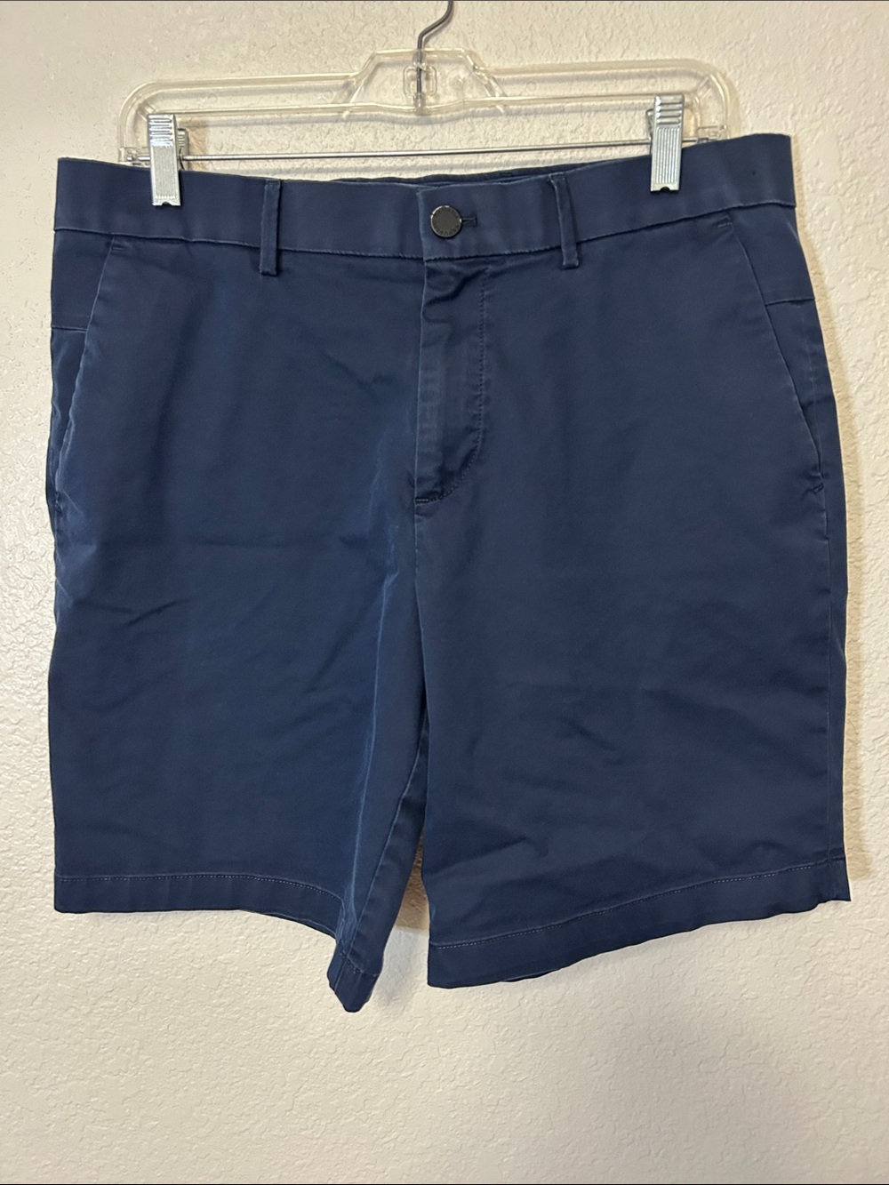 Banana Republic Aiden Short Navy Flat-Front Men's Shorts